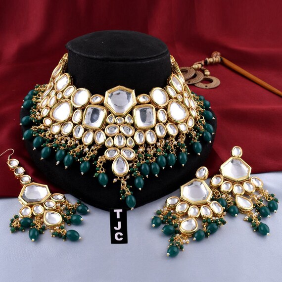 Pearl Choker Set Sabyasachi Jewelry Indian Gold Necklace Set Bollywood  Jewelry