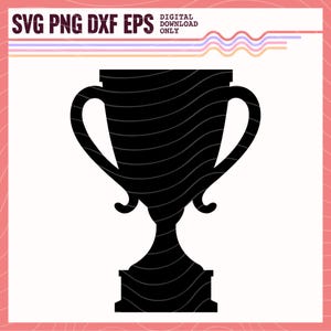 Trophy SVG PNG DXF, Trophy Vector Image, Trophy Clipart, Trophy Sublimation Design, Trophy Cut File