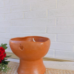 Oaxaca Large Bowl, Clay Heart Fruit Bowl