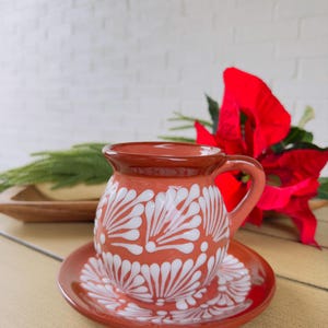 Talavera Mug and Saucer, Jarrito and saucer