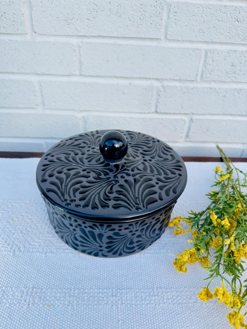 Mexican Talavera Tortilla Warmer, Tortillero Talavera, Tortilla Holder