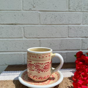 Talavera Mug, Taza artesanal, Pink Cielito Lindo Mug