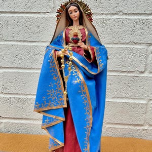 Sacred Heart of Mary Statue, Sagrado Corazon de Maria Figure