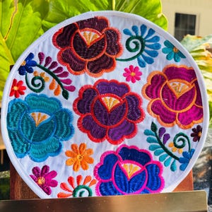 Tortilla Warmer, Mexican Embroidered Tortillero, Tortilla Pouch