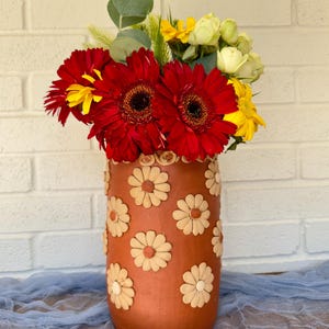 Oaxaca Clay Vase, Filigrana Mexican Pottery