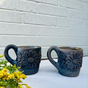 Oaxaca Filigrana Mug, Smoked Clay Filigrana Cup