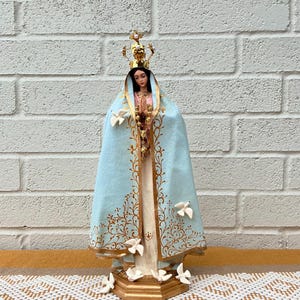 Virgin Mary Figure, Our Lady of Fatima Statue, Virgen de Fatima