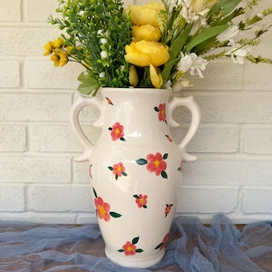 Mexican Flower Vase, Ceramic Flower Vase from Mexico