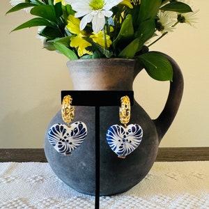 Mexican Artesanal Earrings, Talavera Earrings