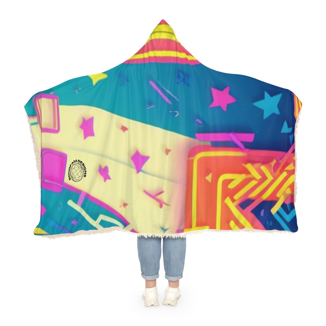 Back in the Day Snuggle Blanket Velveteen Plush Blanket for Kids Cozy