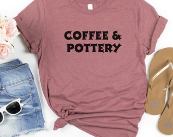 Coffee & Pottery Graphic Tee - Unisex Jersey Short Sleeve