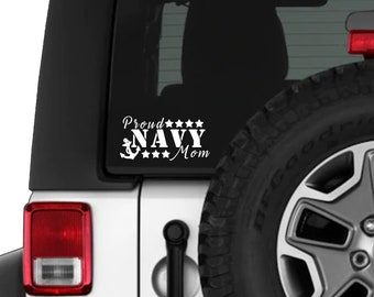 Personalized Proud Navy Relative Car Decal