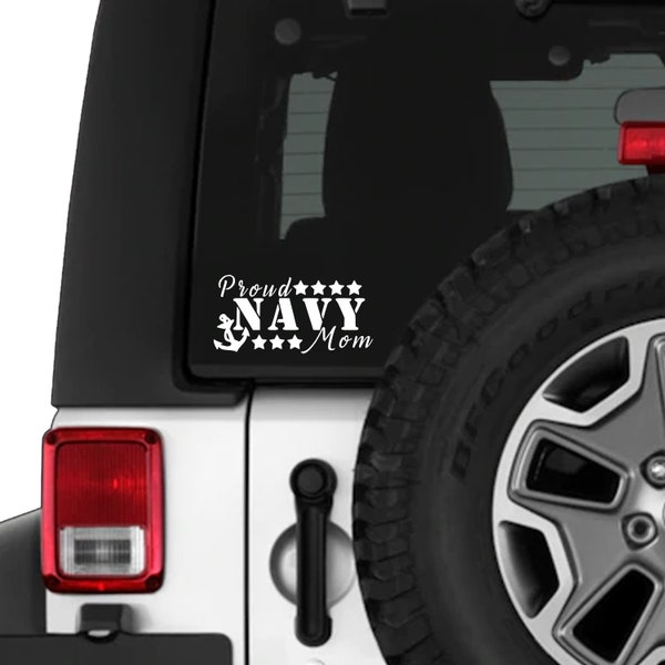 Personalized Proud Navy Relative Car Decal