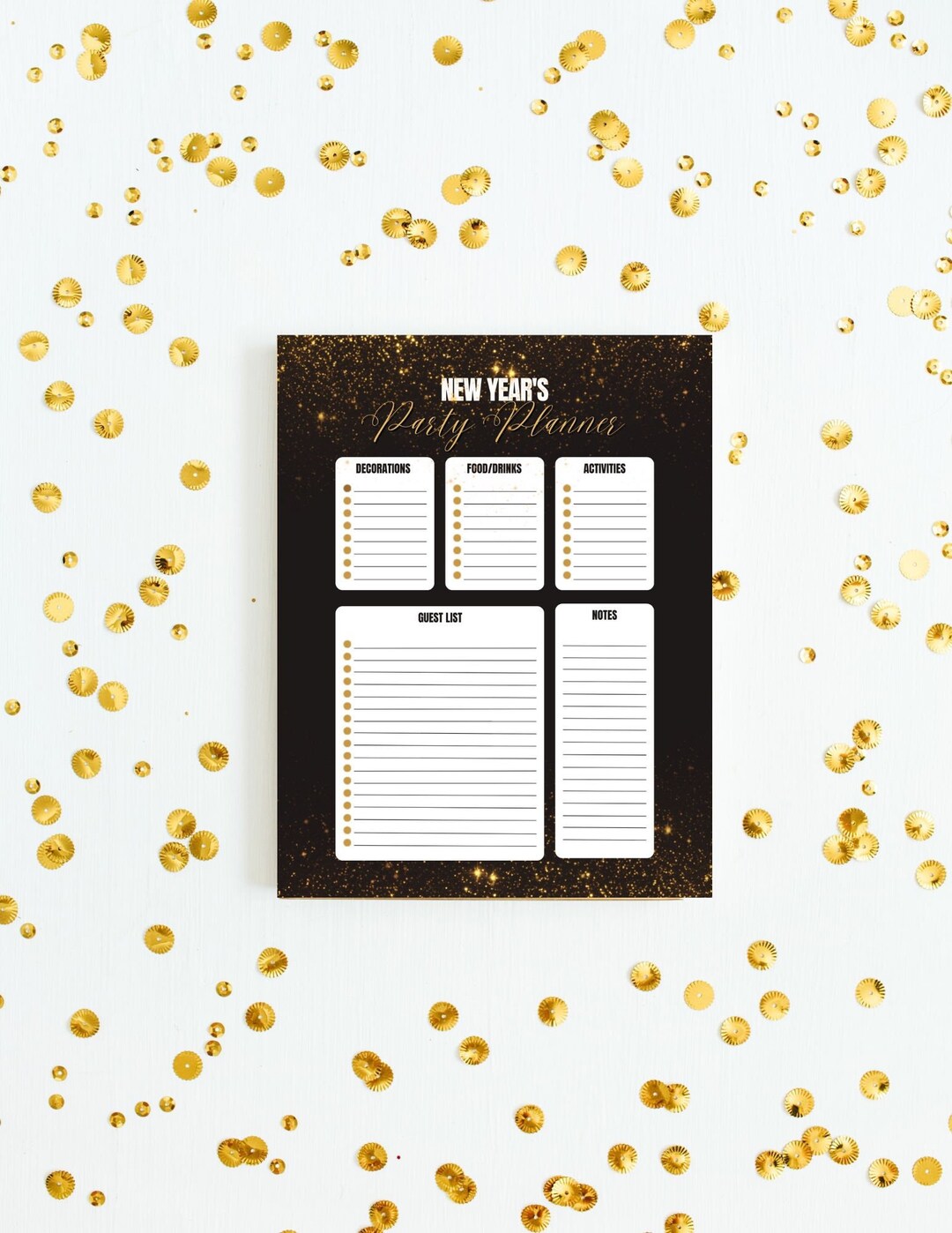 New Year's Eve Party Planner Printable - Etsy