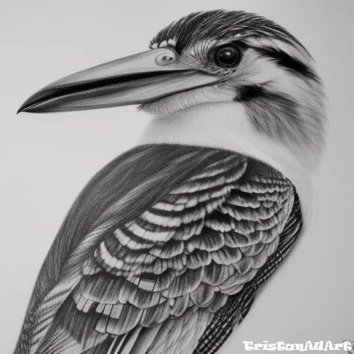 Kookaburra Drawing - Etsy Kookaburra Drawing - Etsy