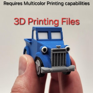 Little Blue Truck Party Favor/Cake Topper 3d Printing Files | NOT PHYSICAL ITEM