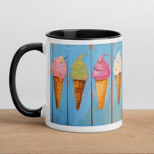 Ice Cream Cone Art Kaffeebecher: Geschenk für beste Freundin - Summer Vibes