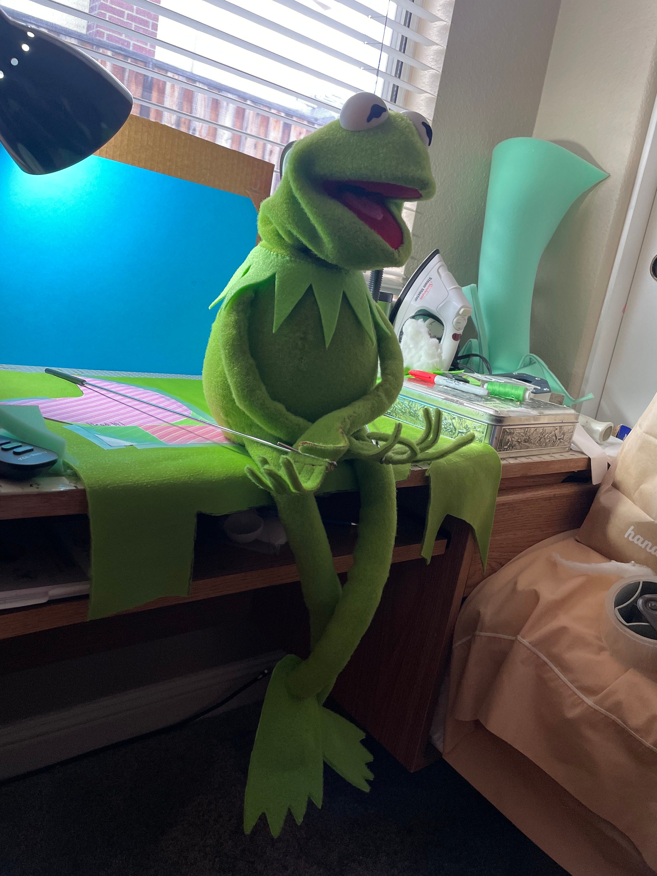 Kermit the Frog Puppet Replica Hand Made Etsy Canada