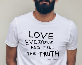 Love Everyone & Tell The Truth - Unisex Jersey Short Sleeve Tee - Free Shipping!
