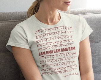 RAM RAM - Neem Karoli Baba - Women's The Boyfriend Tee - Free Shipping!