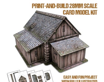 The Depot - 28mm Scale Card Model Kit [PDF files only]