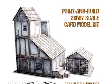 Constable's Office - 28mm Scale Card Model Kit [PDF files only]