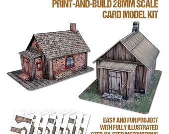 Magistrate's Office - 28mm Scale Card Model Kit [PDF and JPG files only]
