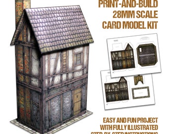 The Bakery - 28mm Scale Card Model Kit [PDF and JPG files only]
