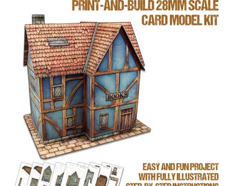 BOOK SHOP - 28mm Scale Card Model Kit [PDF files only]