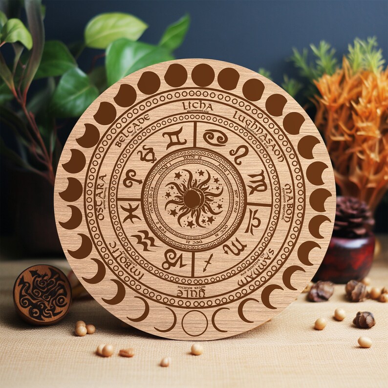 Wheel of the Year 2024 Wiccan and Witchcraft Pagan Calendar Etsy Norway
