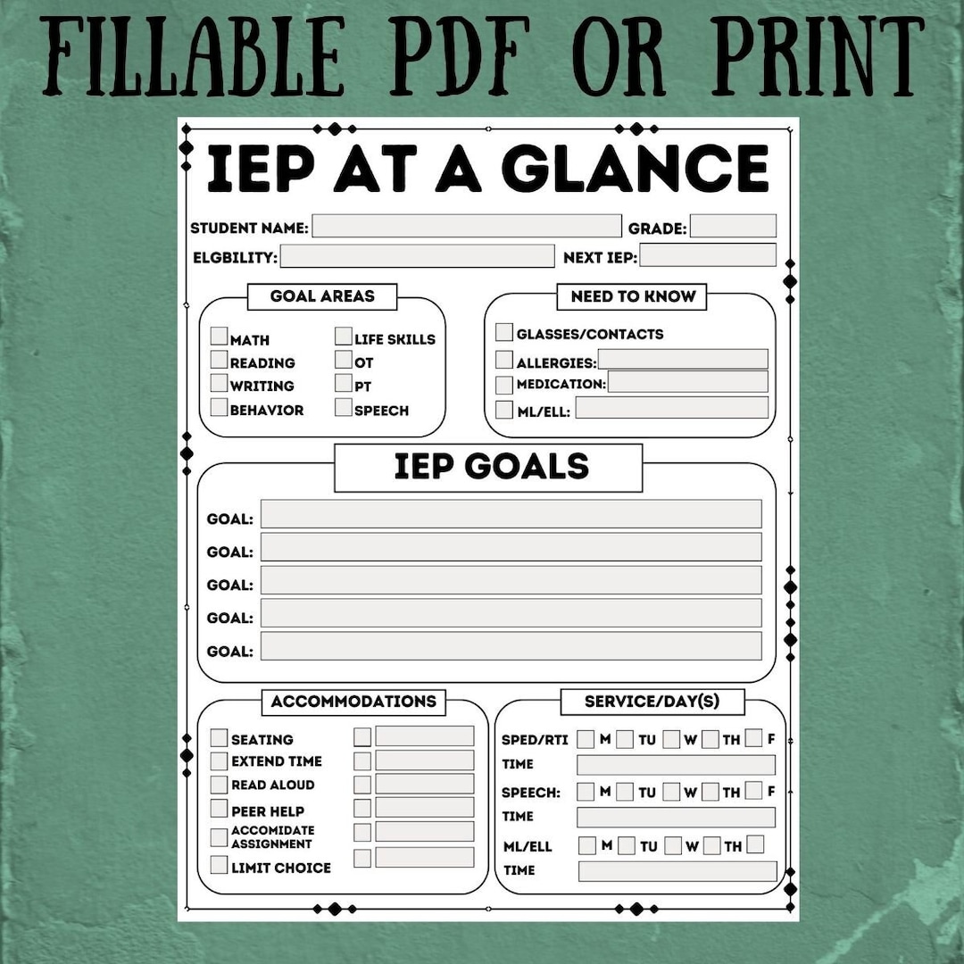 fillable-pdf-iep-data-at-a-glance-printable-edit-teacher-materials-sped-binder-snapshot-print-write-form-fillable-planner-digital-etsy