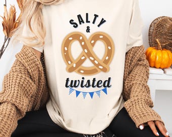 Oktoberfest Pretzel T-shirt Bavarian Salted Tee  Oktoberfest Clothing Pretzel Lover Gift Oktoberfest Apparel