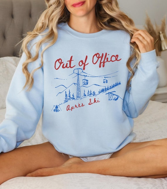 Apres Ski Sweatshirt Skiing Sweater Ski Shirt Colorado Sweater