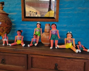 Muñeca de carton, MEXICAN DOLLS, christmas gift