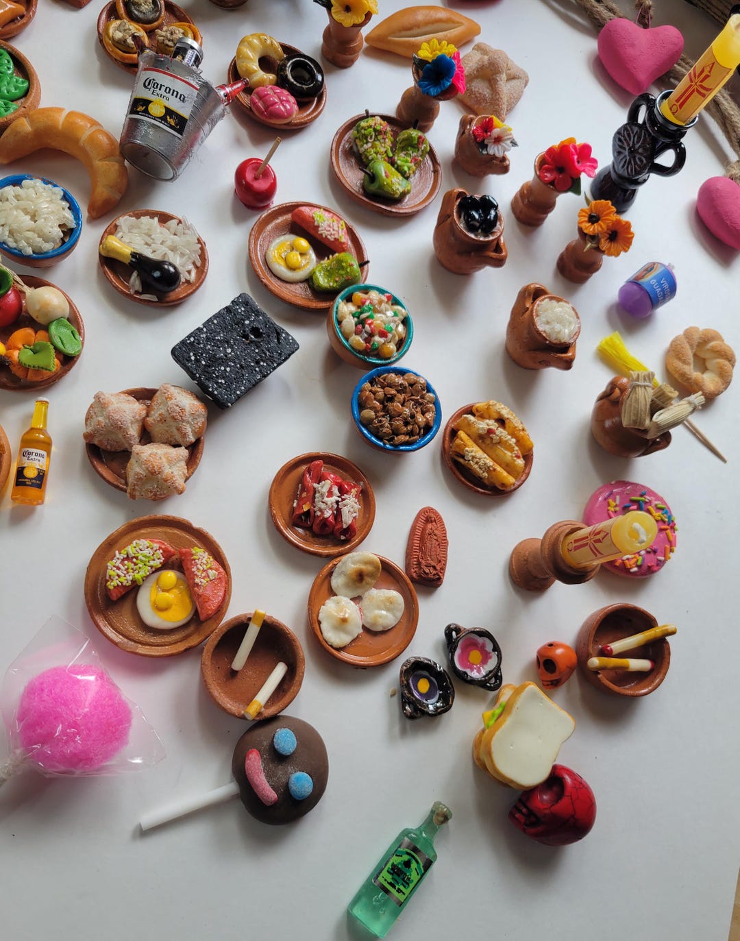 50 Miniature Pieces Miniature Mexican Food Chile Reyeno Corn Azucar ...