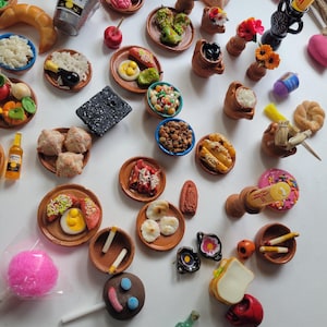 50 pezzi in miniatura Cibo messicano in miniatura Chile reyeno Mais azucar Taco Enchilada concha Avocado Churro Per arti e mestieri - SET ASSORTITO