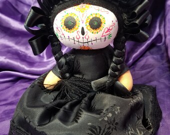 Mexican doll, muñeca dey trapo, lupita, lela handmade, doll typical doll, Mexican doll, Muñeca Mexicana, Dia de los muertos, Catrina doll