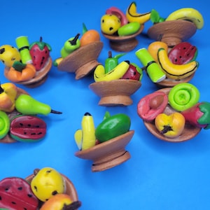 Frutero de barro mini platito altare de los muertos