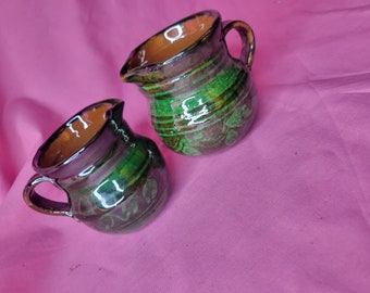 Green pitcher handmade