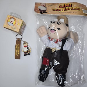 Handmade Dr. Simi Cactiflas Plush Doll or Keychain – Mexican Gift – Cantinflas Inspired – Cute Made in Mexico, Original, Limited Edition,