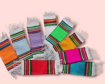 Miniature Mexican Serape Mini shawl carpet Mexico scarf INDIVIDUAL artesanal artesania dollhouse table runner kitchen