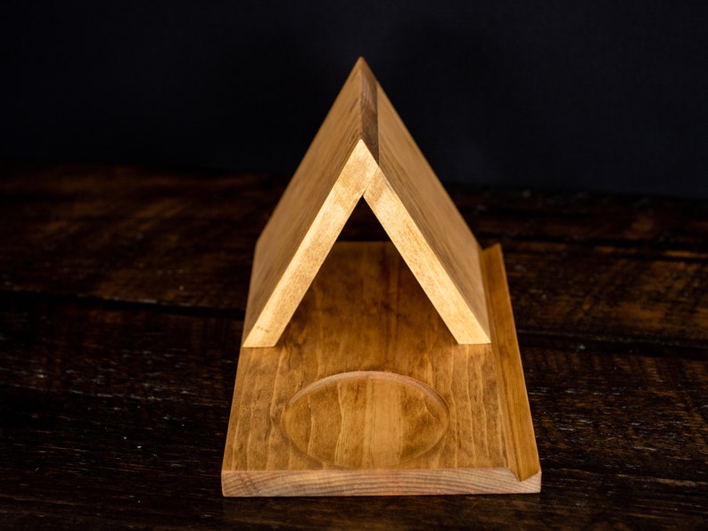 Wood Triangle Book Rest Night Stand Book Holder Personalized Etsy