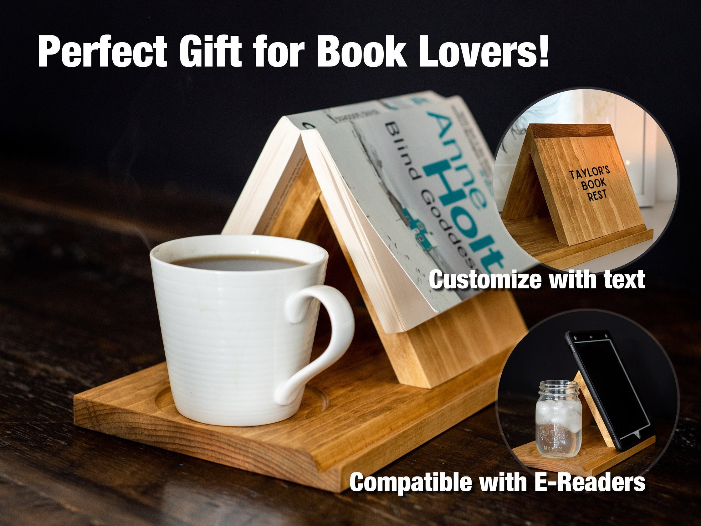 Book Holder Stand Book Gifts for Book Lovers Reading Gifts for