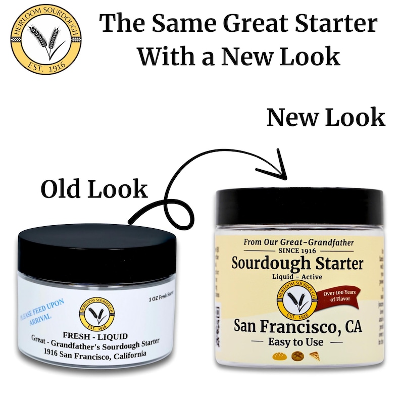 1916 SAN FRANCISCO Sourdough Starter- passed down from my Great Grandfather who was a baker at Fisherman’s Wharf. Gift bild 9