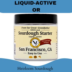 1916 SAN FRANCISCO Sourdough Starter- passed down from my Great Grandfather who was a baker at Fisherman’s Wharf. Gift bild 2