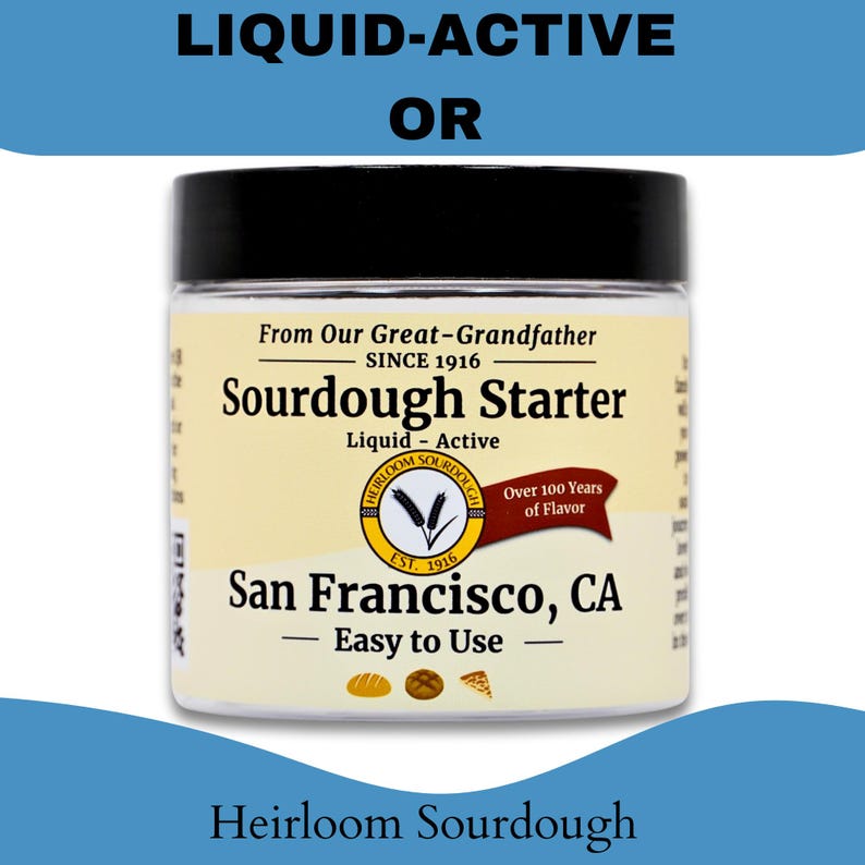 1916 SAN FRANCISCO Sourdough Starter- passed down from my Great Grandfather who was a baker at Fisherman’s Wharf. Gift bild 2
