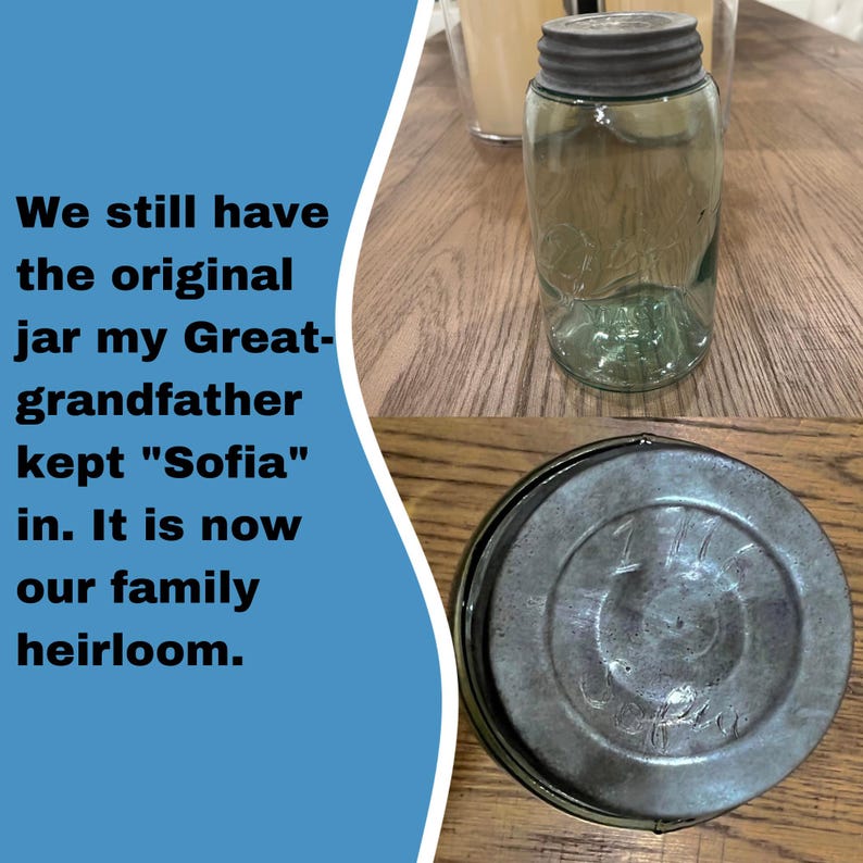 1916 SAN FRANCISCO Sourdough Starter- passed down from my Great Grandfather who was a baker at Fisherman’s Wharf. Gift bild 8