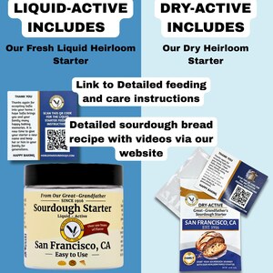 1916 SAN FRANCISCO Sourdough Starter- passed down from my Great Grandfather who was a baker at Fisherman’s Wharf. Gift bild 5