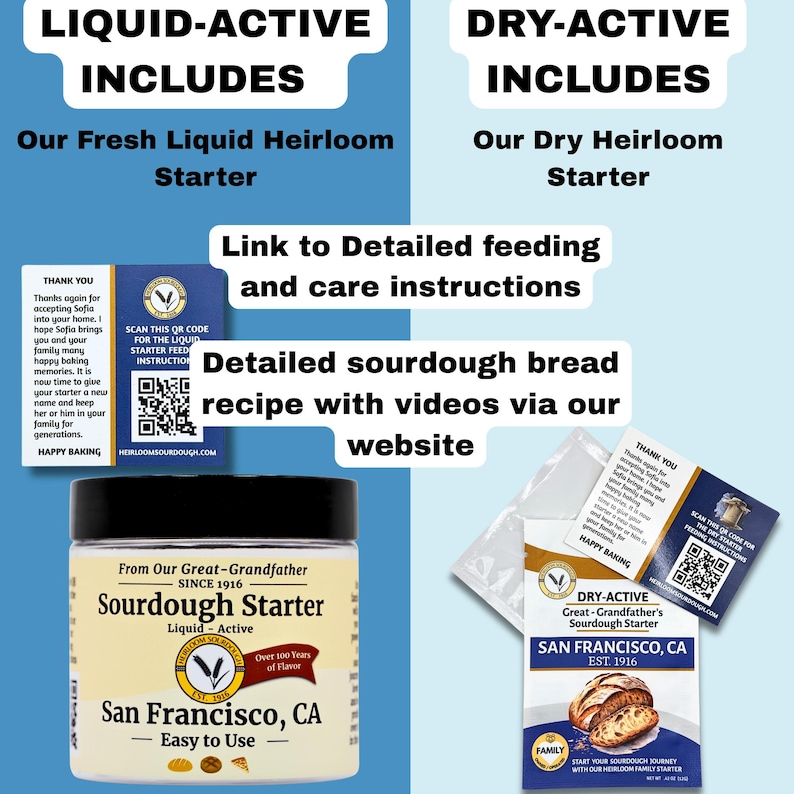 1916 SAN FRANCISCO Sourdough Starter- passed down from my Great Grandfather who was a baker at Fisherman’s Wharf. Gift bild 5