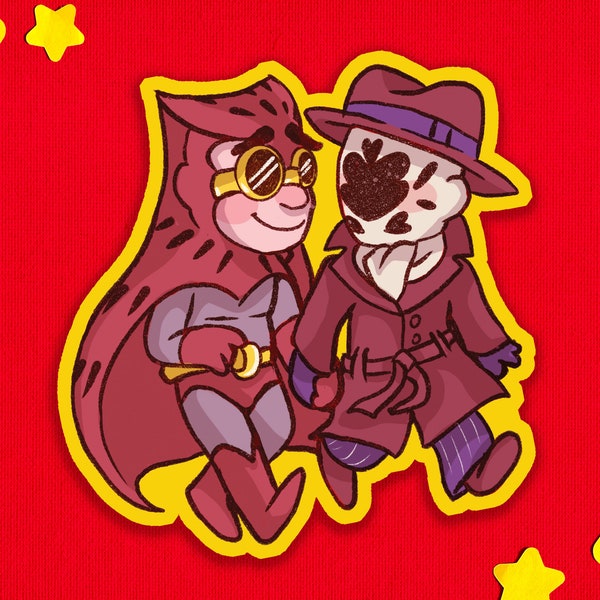 WATCHMEN 3” Sticker Dan & Rorschach